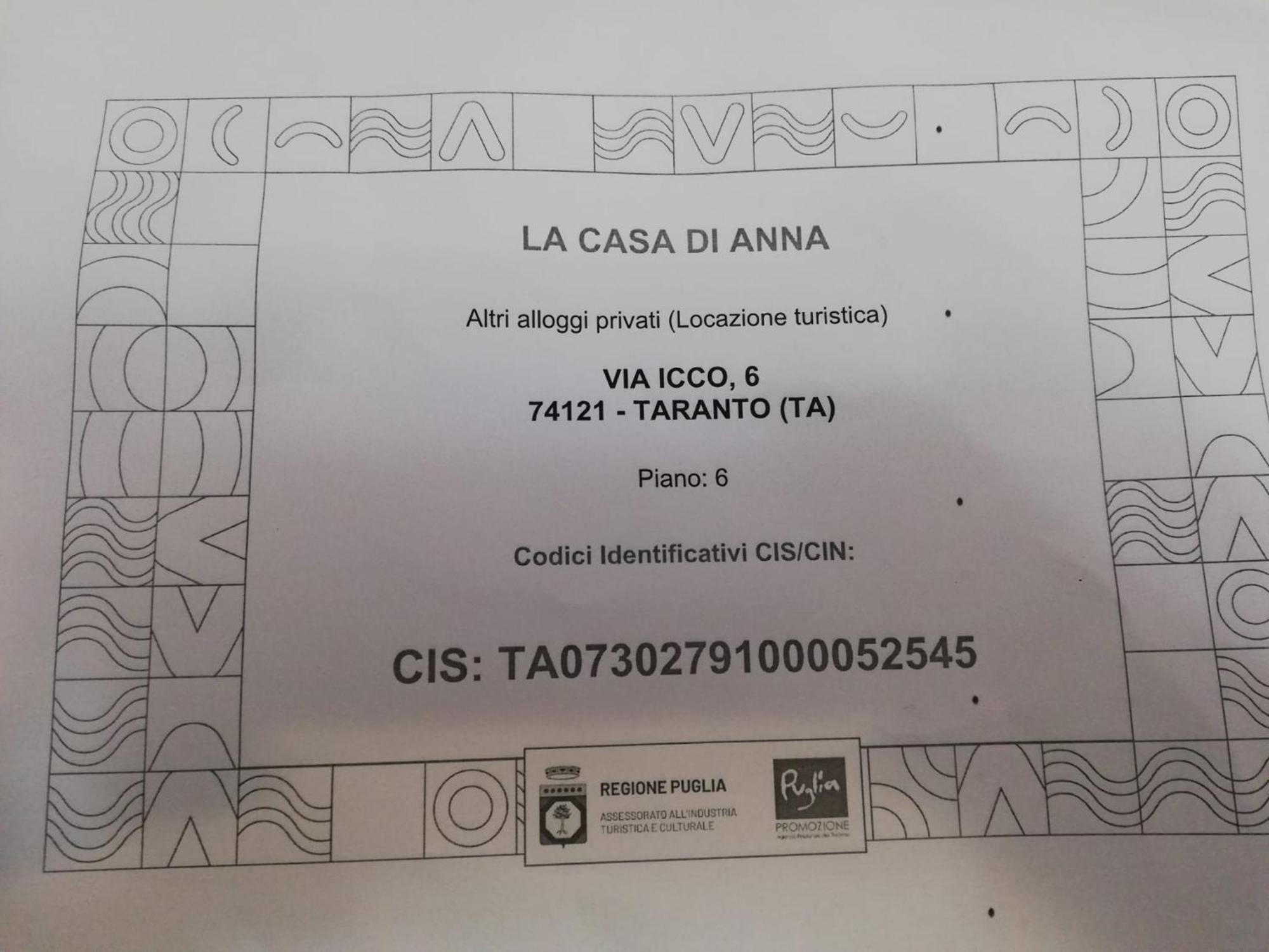 La Casa Di Anna Apartment Taranto Exterior foto